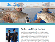 Tablet Screenshot of perdidokeyfishingcharters.com